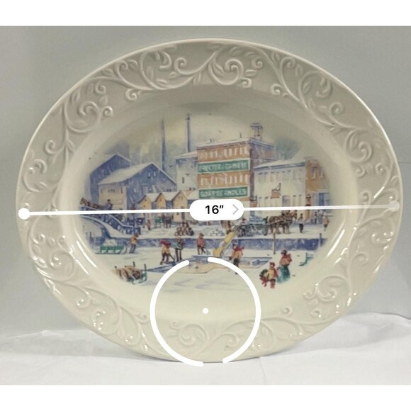 2011 Proctor & Gamble 16" Christmas Dinner Platter, CINCINNATI, OH - Picture 4 of 5